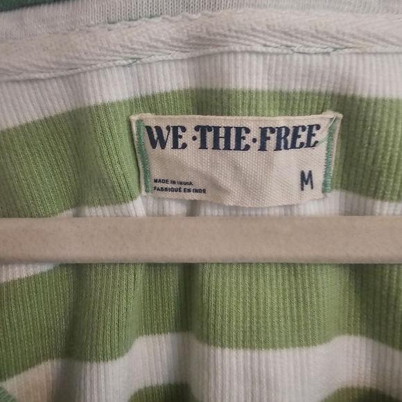 Green Striped Women's Top - Picture 2 of 7